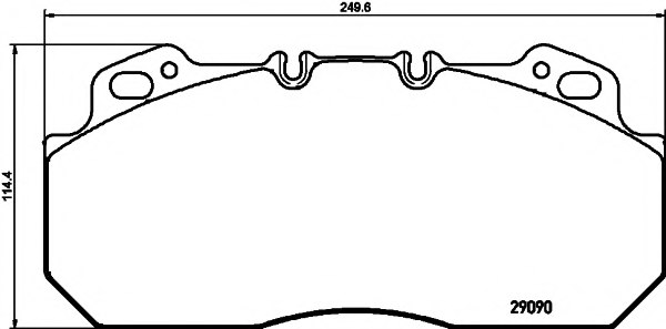 DON CVP023K Brake Pad Set, disc brake